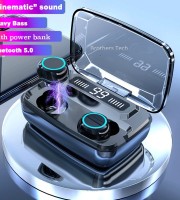 Wireless Earbuds With 3300 mAh PowerBank Long Time Backup & Super Sound Quality