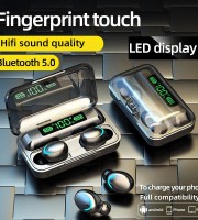 F9-5C TWS LED Digital Display Bluetooth 5.0 Wireless Earphones